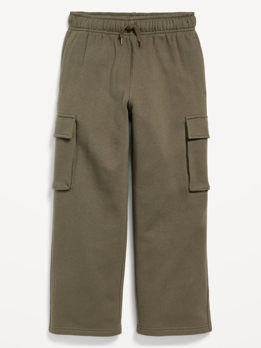 Straight Leg Fleece Cargo Sweatpants for Boys