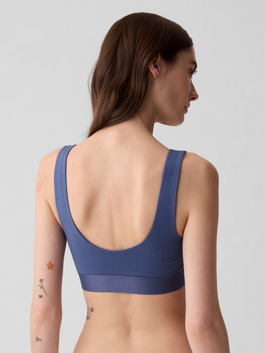 Organic Stretch Cotton Gap Logo Bralette