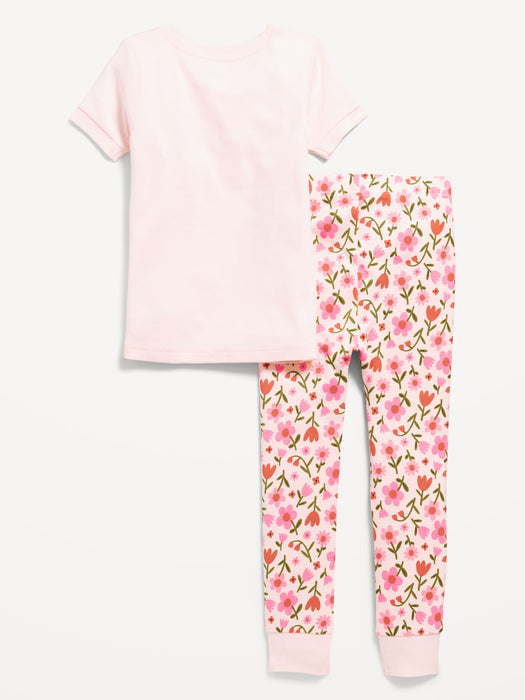 Snug-Fit Graphic Pajama Set for Toddler & Baby