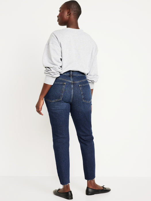 High-Waisted Button-Fly OG Straight Ankle Jeans