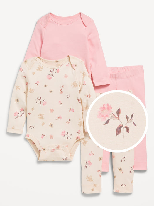 Bodysuit and Leggings 4-Pack for Baby