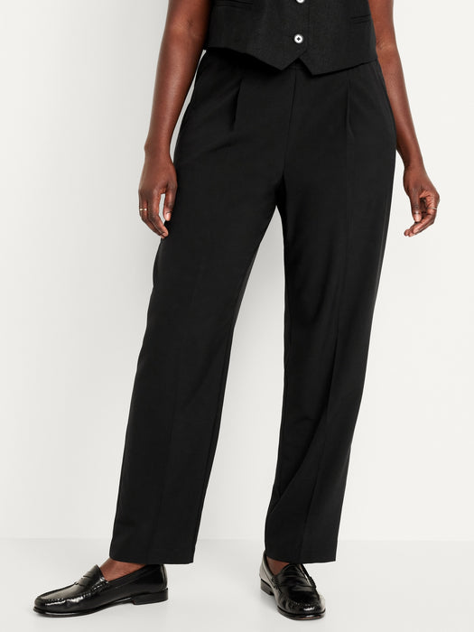 High-Waisted Billie Straight Ankle Trouser
