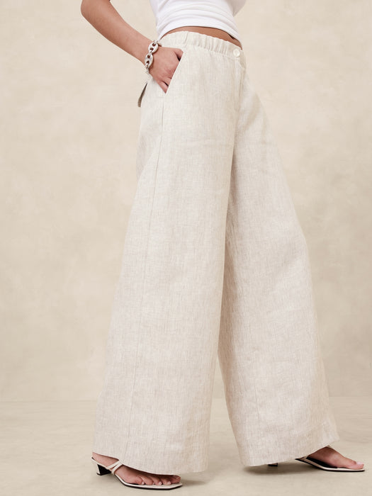 Linen Pull-On Pant