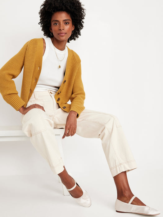 Shaker-Stitch Cardigan