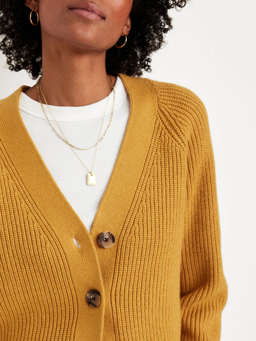 Shaker-Stitch Cardigan