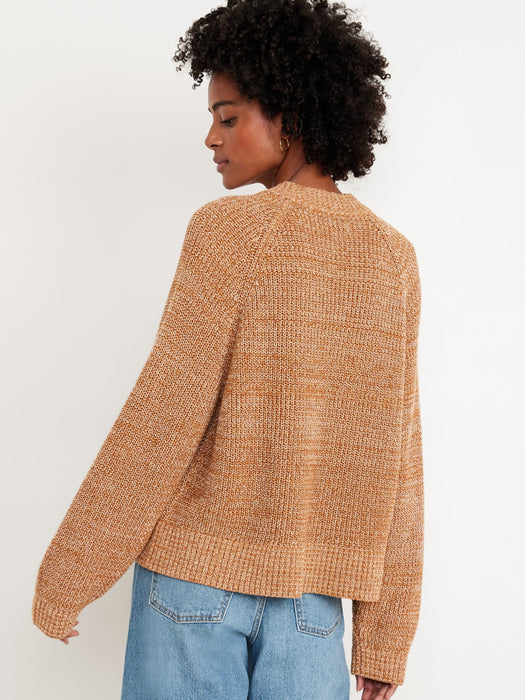 Shaker-Stitch Sweater