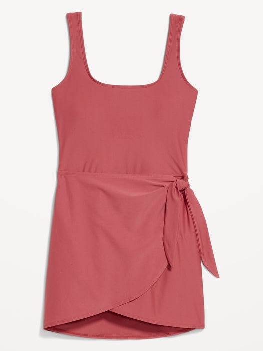 Side-Tie Swim Dress