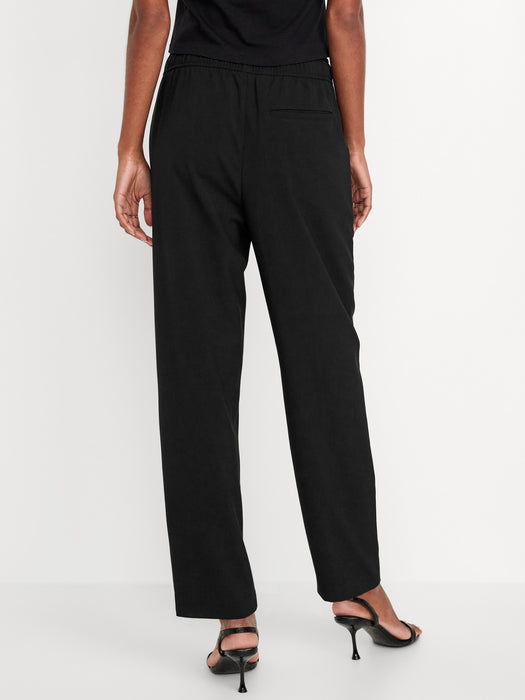 High-Waisted Billie Straight Ankle Trouser