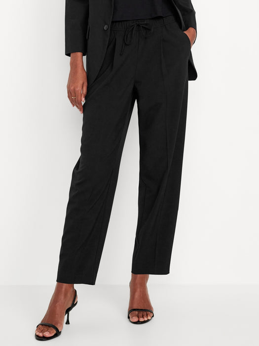 High-Waisted Billie Straight Ankle Trouser