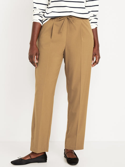 High-Waisted Billie Straight Ankle Trouser