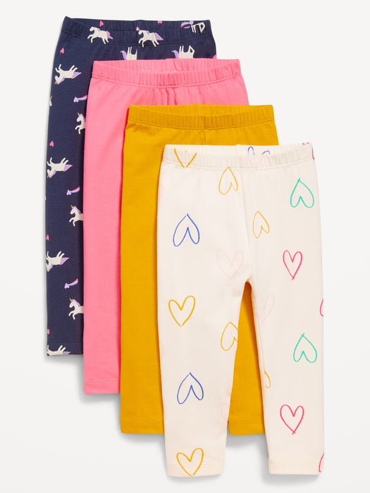 Full-Length Leggings 4-Pack for Toddler Girls