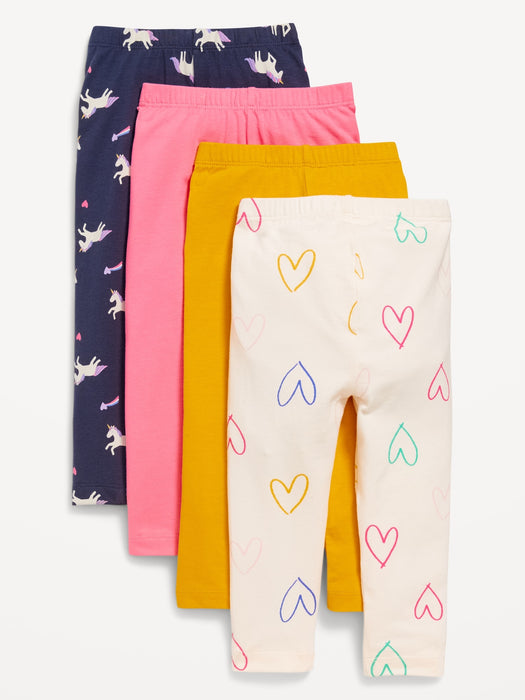 Full-Length Leggings 4-Pack for Toddler Girls