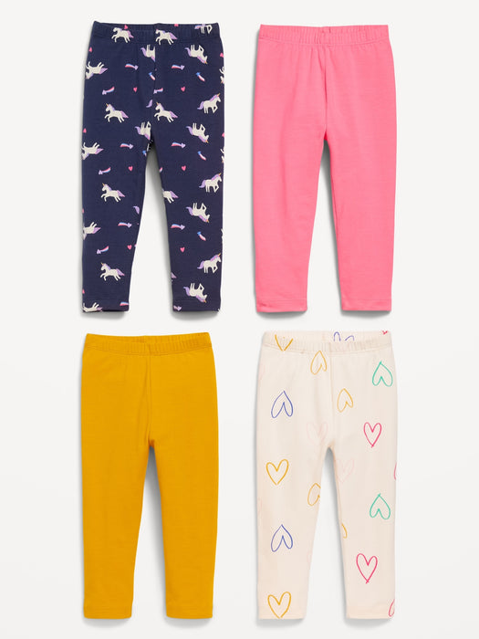 Full-Length Leggings 4-Pack for Toddler Girls