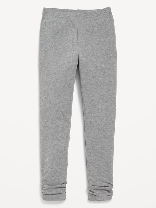 Hoch taillierte geraffte Leggings für Mädchen