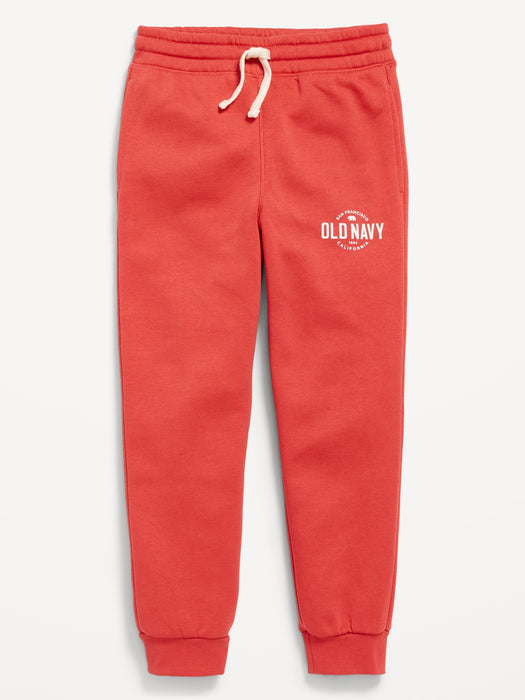 Gender-Neutral Logo-Graphic Jogger Sweatpants for Kids