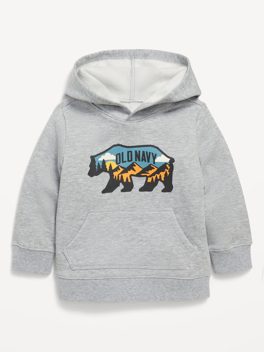 Logo-Graphic Pullover Hoodie for Toddler Boys