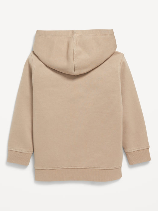 Oversized Cargo-Pocket Pullover Hoodie for Toddler Boys