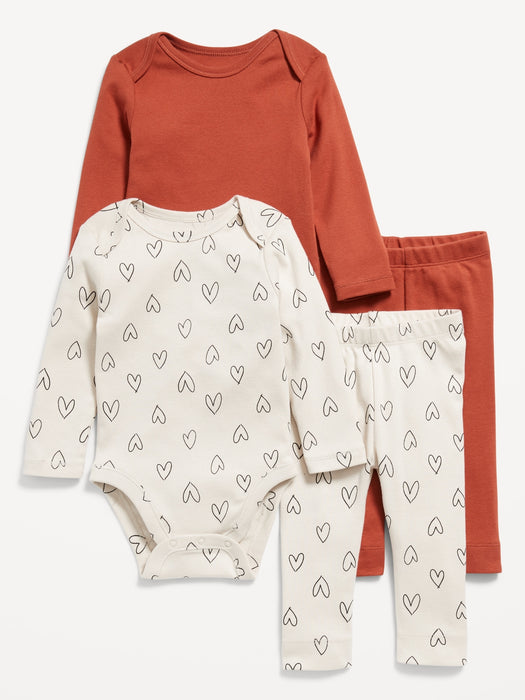 Bodysuit and Leggings 4-Pack for Baby