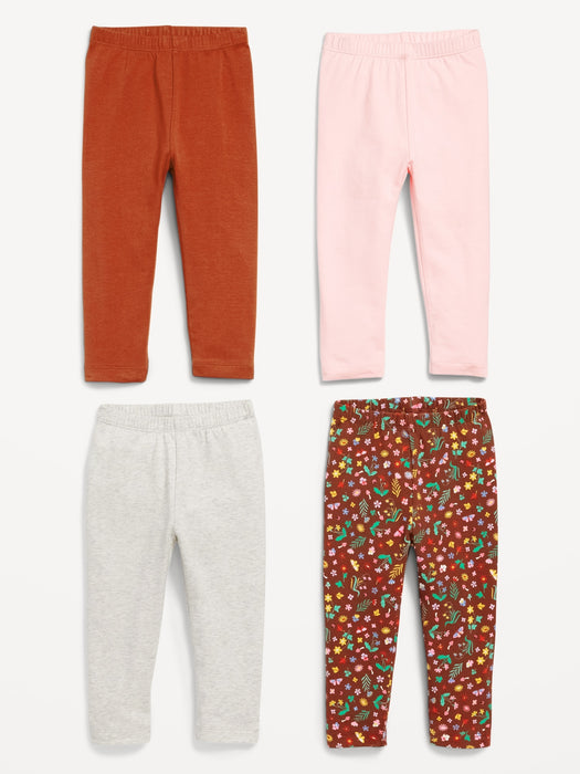 Full-Length Leggings 4-Pack for Toddler Girls