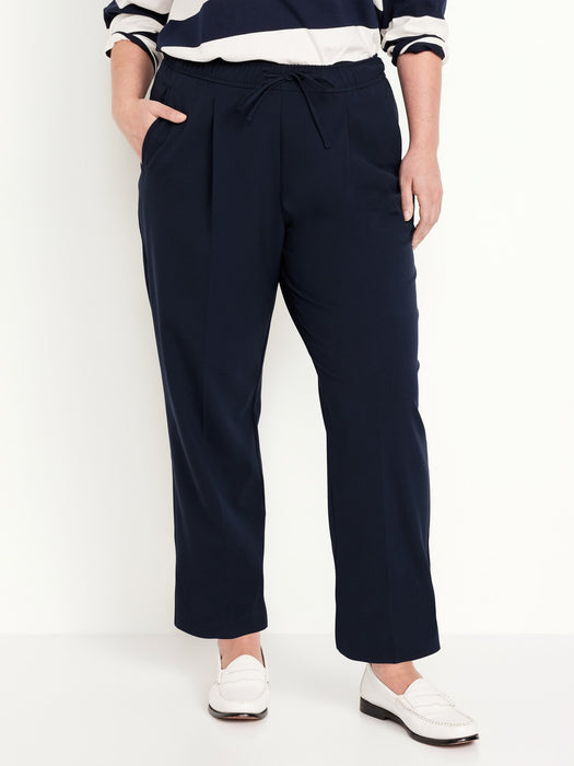 High-Waisted Billie Straight Ankle Trouser