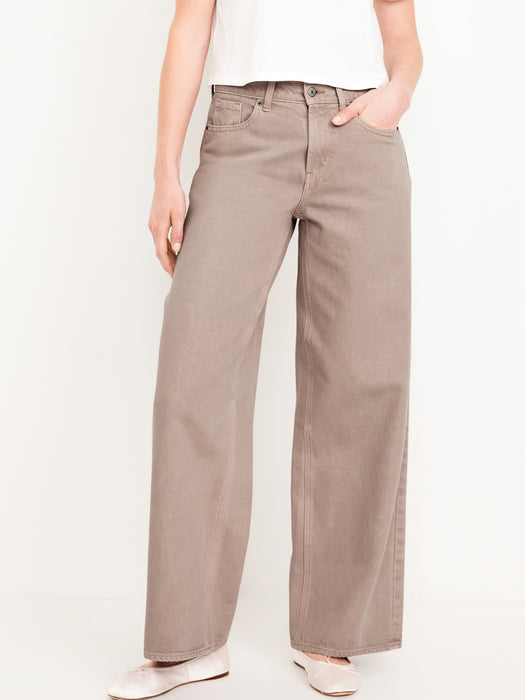 Mid-Rise Baggy Wide-Leg Jeans