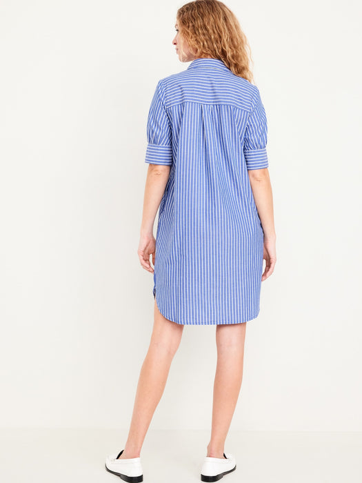 Short-Sleeve Shirt Dress