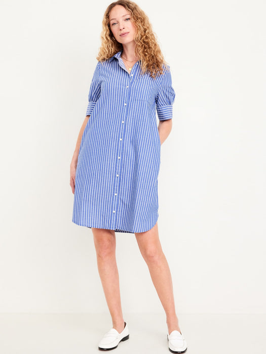 Short-Sleeve Shirt Dress
