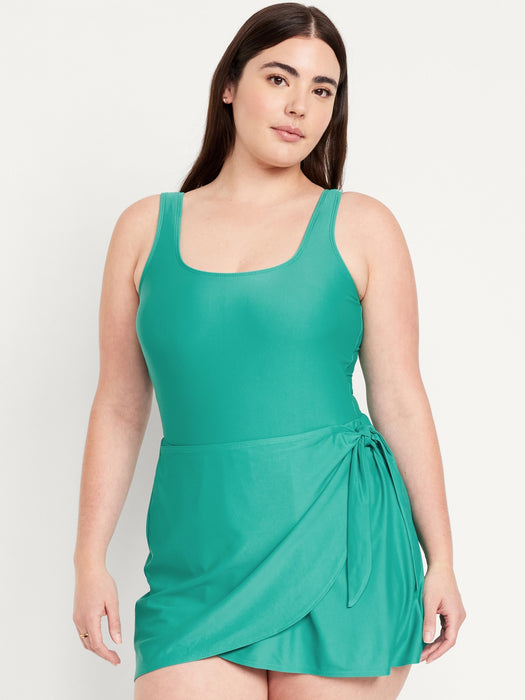 Side-Tie Swim Dress