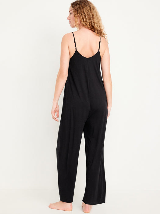 Knit Jersey Pajama Jumpsuit