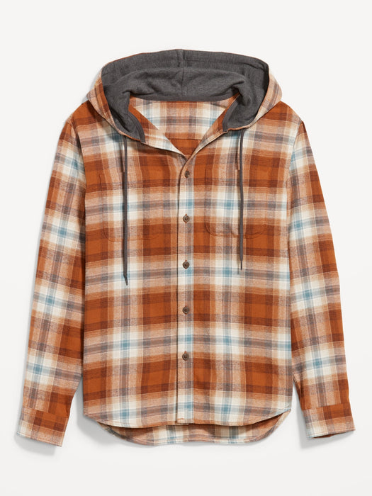 Hooded Flannel Shirt