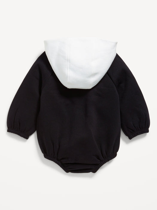 Unisex Hooded Graphic One-Piece Romper for Baby