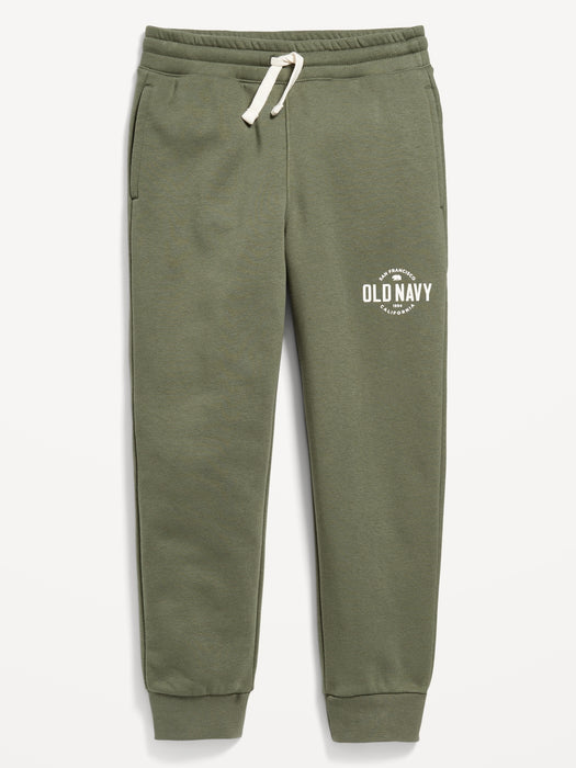 Gender-Neutral Logo-Graphic Jogger Sweatpants for Kids
