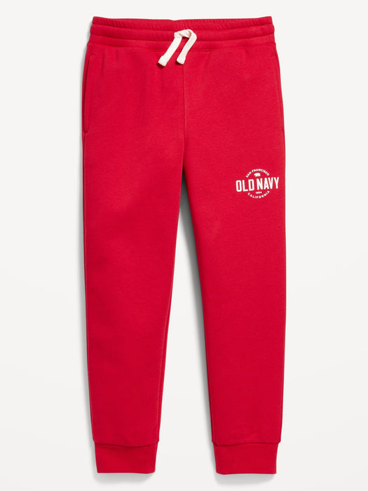 Gender-Neutral Logo-Graphic Jogger Sweatpants for Kids