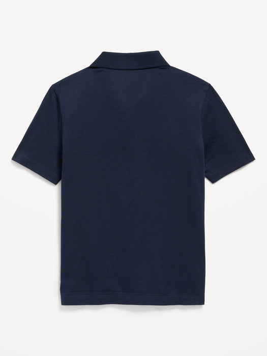 School Uniform Jersey Polo Shirt for Boys