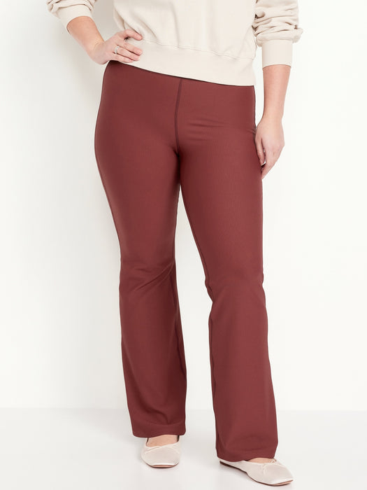 Extra High-Waisted PowerSoft Rib Flare Leggings