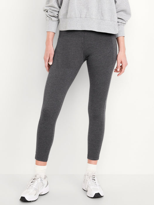 High-Waisted Fashion Layering 7/8 Legging