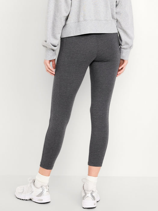 High-Waisted Fashion Layering 7/8 Legging