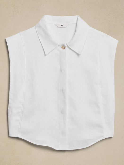 Linen Cropped Shirt