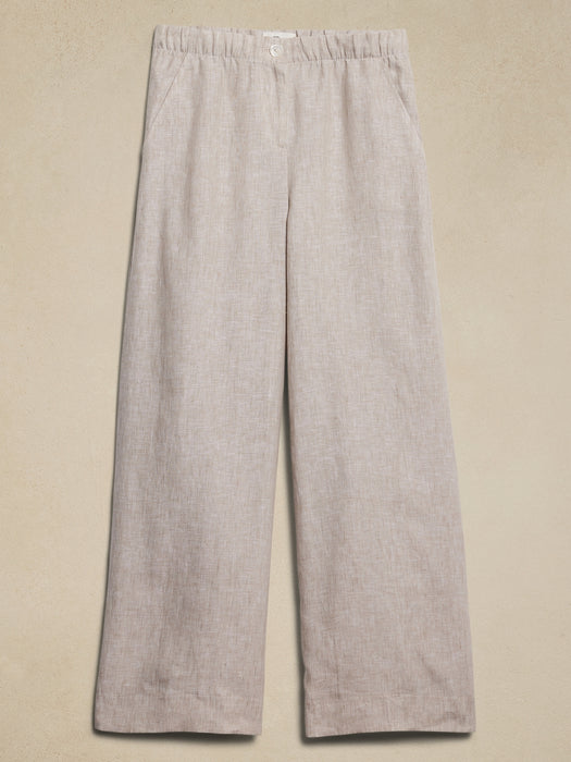 Linen Pull-On Pant