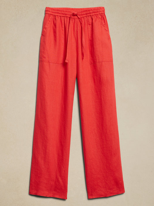 Linen Pull-On Pant