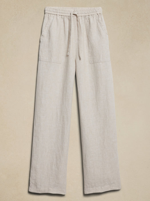 Linen Pull-On Pant