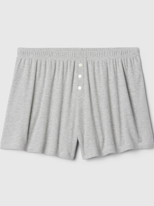 Mini Rib Relaxed PJ Shorts