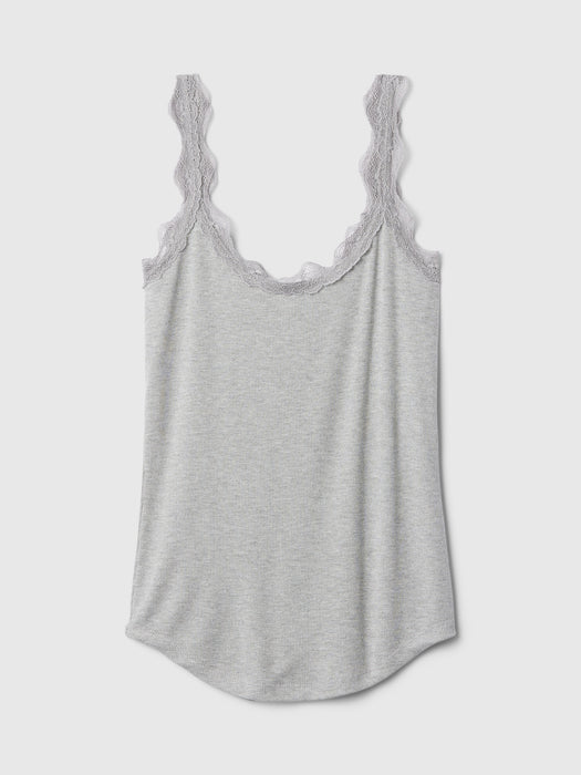 Mini Rib Lace PJ Tank Top