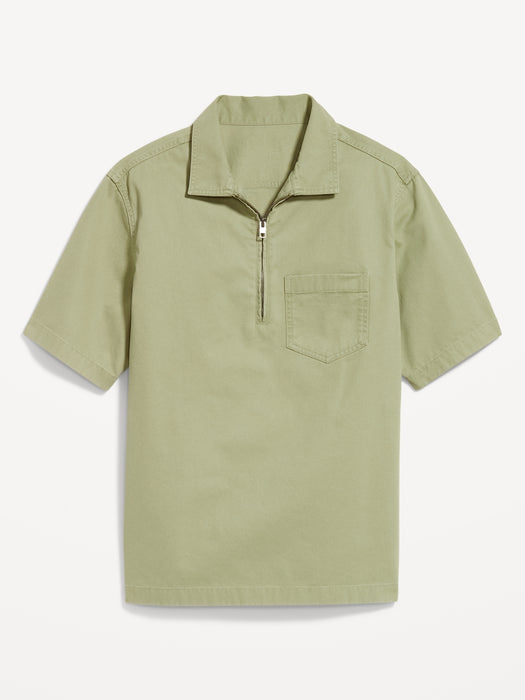 Quarter-Zip Workwear Shirt