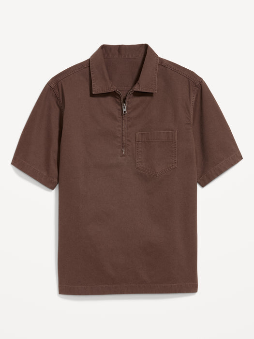 Quarter-Zip Workwear Shirt
