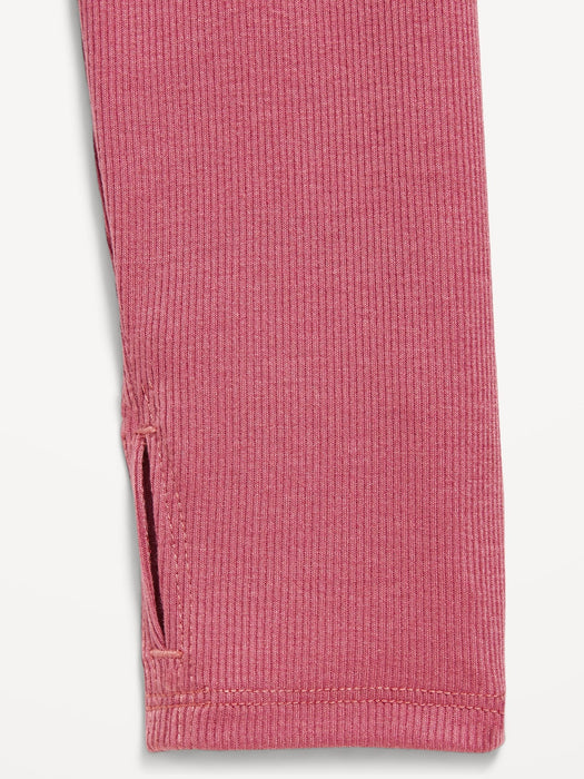 UltraLite Long-Sleeve Rib-Knit T-Shirt for Girls