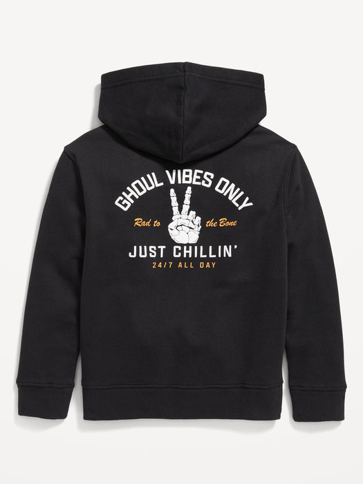 Long-Sleeve Graphic Pullover Hoodie for Boys