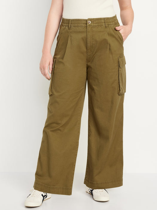 Extra High-Waisted Super Wide-Leg Cargo Pants