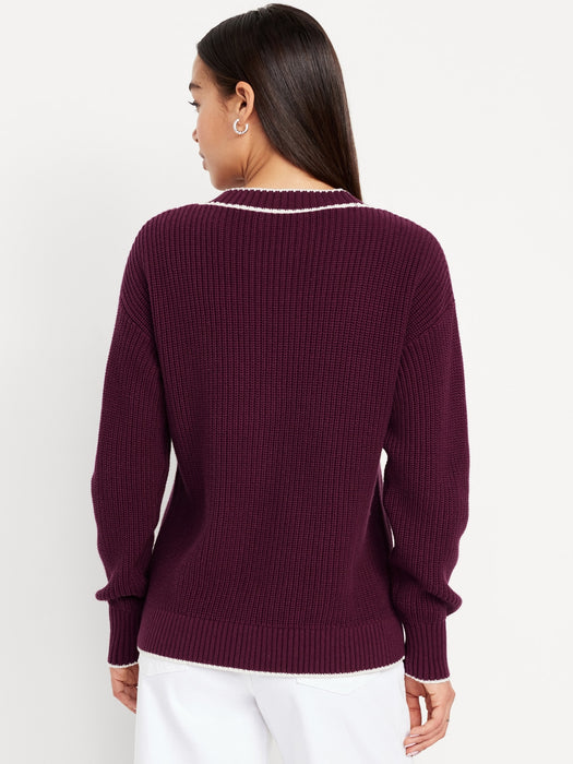 Relaxed Cardigan Sweater