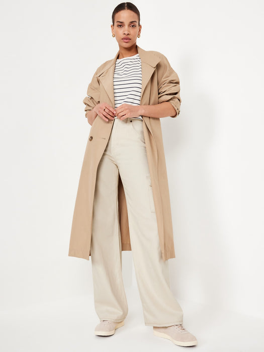 Extra High-Waisted Sky-Hi Wide-Leg Cargo Jeans